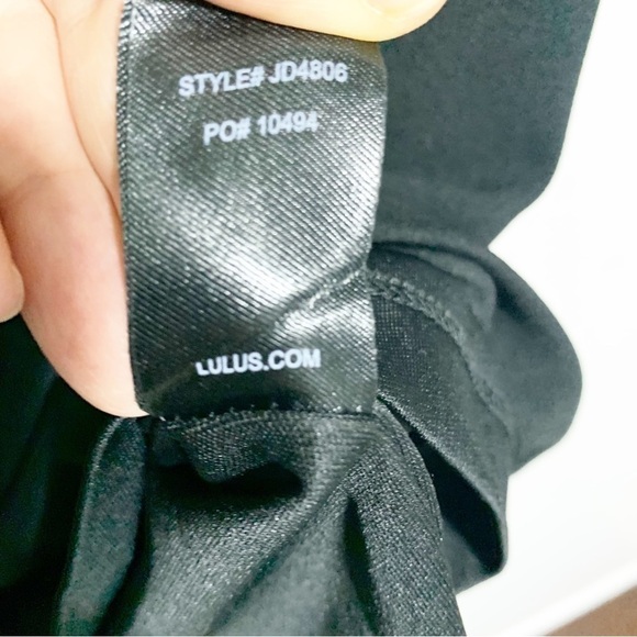 Lulu's Perfect Mesh Black Body Con Dress Size XS - Picture 10 of 11